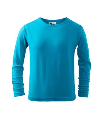 MALFINI Detské tričko s dlhým rukávom Long Sleeve - Tyrkysová | 158 cm (12 rokov)