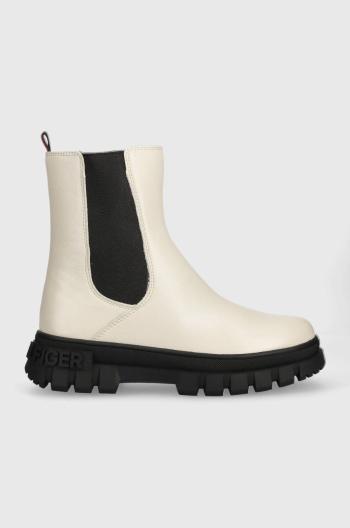 Detské topánky Tommy Hilfiger béžová farba