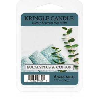 Kringle Candle Eucalyptus & Cotton illatos viasz aromalámpába 64 g