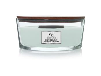 WoodWick Vonná sviečka loď Sagewood & Seagrass 453,6 g