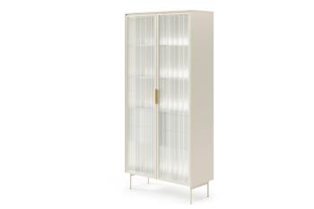 ArtLas Vitrína NAIRE 2D2S s LED osvetlením | cashmere