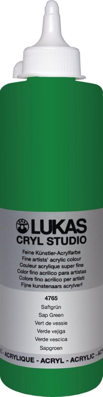 Lukas Cryl Studio Plastic Bottle Akrylová farba Sap Green 500 ml 1 ks