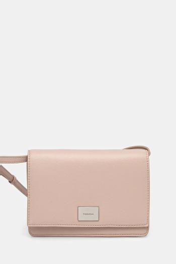 Kabelka Calvin Klein oranžová farba, K60K612967