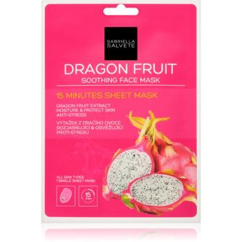 Gabriella Salvete Face Mask Dragon Fruit upokojujúca plátienková maska 1 ks