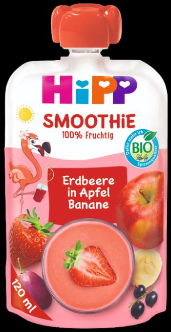 HIPP BIO Smoothie Jablko-Banán-Červené ovocie 120 ml