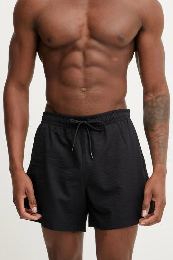 Plavkové šortky Abercrombie & Fitch čierna farba, KI133-5028