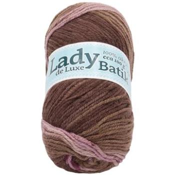 Lady de Luxe BATIK 100 g – 606 ružová, hnedá (6790)
