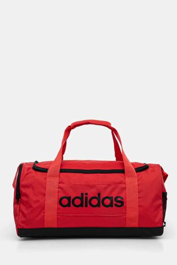 Taška adidas Linear Duffel červená farba, IN6113