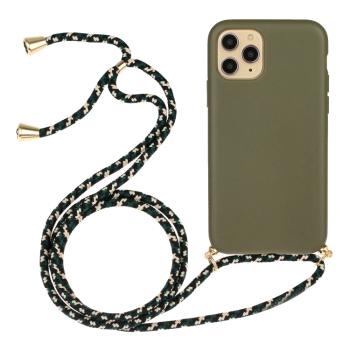 ROPE Kryt so šnúrkou Apple iPhone 15 Pro Max tmavozelený