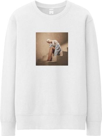 Ariana Grande Mikina Staircase White L