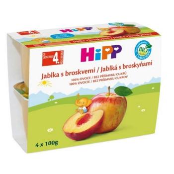 HIPP Ovocie 100% Jablká s broskyňami BIO 4x100 g