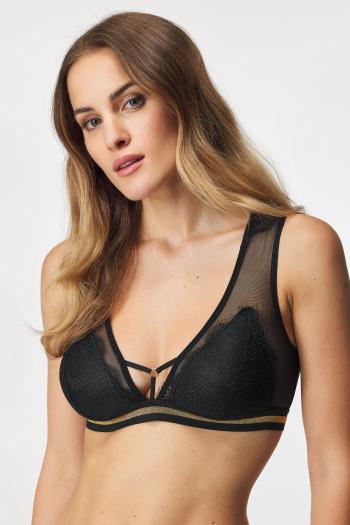 Podprsenka Luna Splendida Cherry Gold Stripe Bralette Push Up