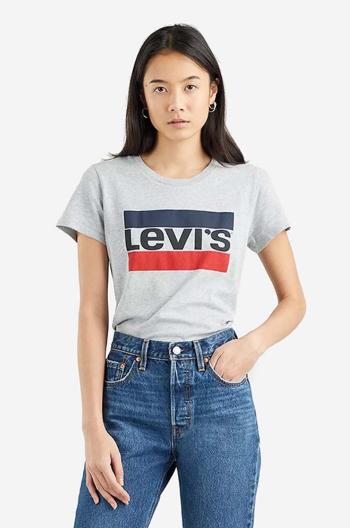 Bavlnené tričko Levi's The Perfect Tee 17369.1687-grey, šedá farba