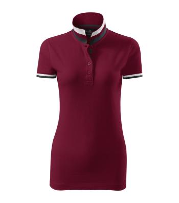 MALFINI Dámska polokošeľa Collar Up - Garnet | XXL