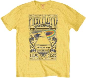 Pink Floyd Tričko Carnegie Hall Poster Unisex Yellow XL