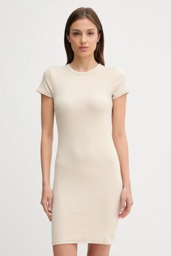 Šaty Calvin Klein Jeans béžová farba, mini, priliehavé, LV047B266G