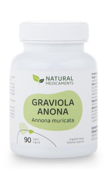 Natural Medicaments Graviola anona (Annona muricata) 90 kapsúl