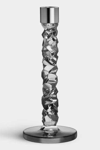 Dekoračný svietnik Orrefors Carat 24,2 cm 2-pak šedá farba