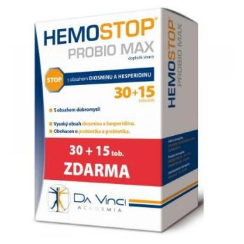 HEMOSTOP Probio max 30 + 15 kapsúl ZADARMO