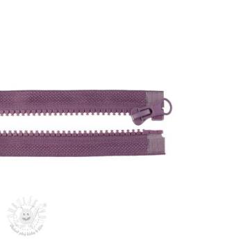 Zips deliteľný 75 cm aubergine