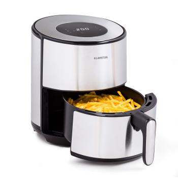 Klarstein Crisp-Pro, teplovzdušná fritéza, 1500 W, 4,3 l, nehrdzavejúca oceľ