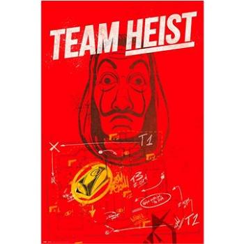 La Casa De Papel – Papierový dom – Team Heist – plagát (8435497252045)