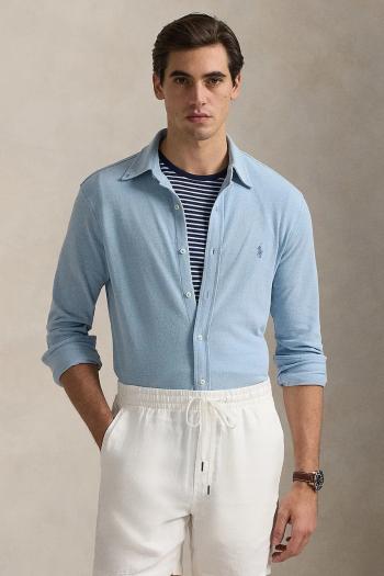 Bavlnená košeľa Polo Ralph Lauren pánska, regular, s golierom button-down, 710654408