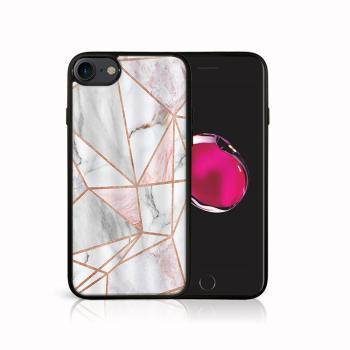 MY ART Ochranný kryt Apple iPhone SE 2022 / 2020 / 7 / 8 PINK MARBLE (143)