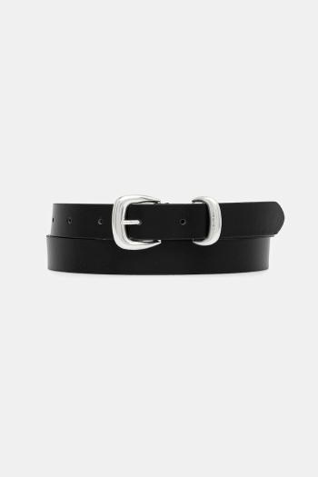 Kožený opasok Calvin Klein biela farba, LV04K7012G