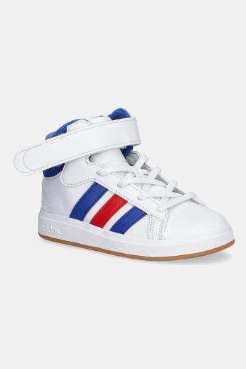 Detské tenisky adidas GRAND COURT MID biela farba, JP8876