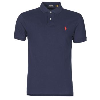 Polo Ralph Lauren  POLO AJUSTE SLIM FIT EN COTON BASIC MESH  Polokošele s krátkym rukávom Námornícka modrá