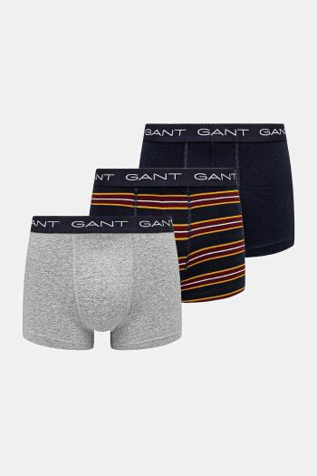 Boxerky Gant 3-pak pánske, tmavomodrá farba, 902443033