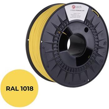 C-TECH filament PREMIUM LINE PLA zinková žltá RAL1018 (3DF-P-PLA1.75-1018)