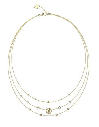 Guess Trojitý pozlátený náhrdelník Perfect Illusion JUBN03376JWYGT