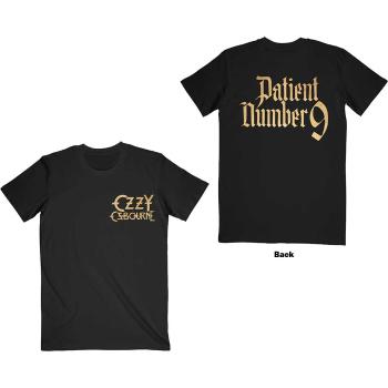 Ozzy Osbourne tričko Patient No. 9 Gold Logo Čierna XL