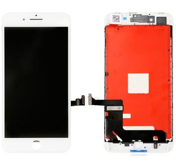 Apple iPhone 8 Plus kompatibilis LCD kijelző érintőpanellel, OEM jellegű, fehér, Grade S+