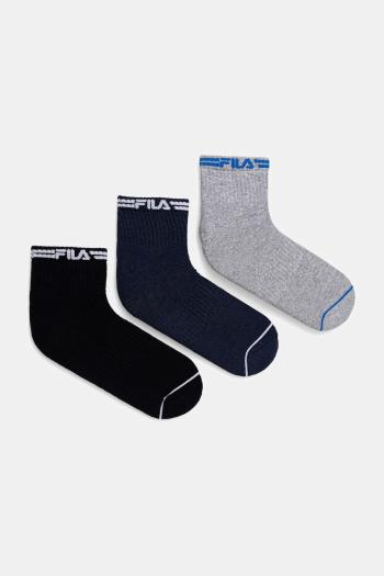 Ponožky Fila 3-pak tmavomodrá farba, F2523