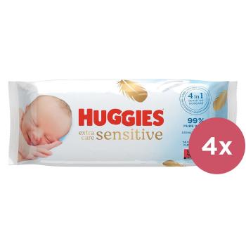 4x HUGGIES® Obrúsky vlhčené Extra Care Single 56 ks