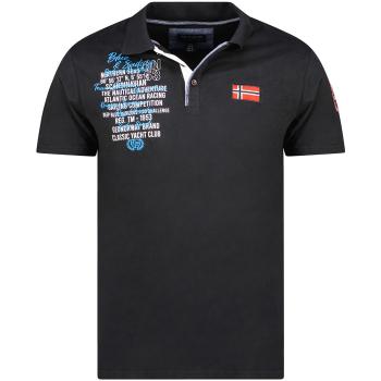 Geographical Norway  SY1309HGN-Black  Polokošele s krátkym rukávom Čierna