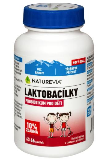 NATUREVIA LAKTOBACILKY KIDS čerešňové 66 pastiliek