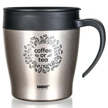Banquet Termohrnček cestovný TAZZA 330 ml, béžová