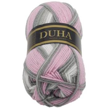Dúha 50 g – 041 biela, sivá, ružová (6644)