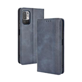 BUSINESS Peňaženkový kryt Xiaomi Redmi Note 10 5G / Poco M3 Pro modrý