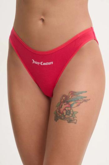 Nohavičky Juicy Couture JUICY SLOGAN DIDDY BRIEF červená farba, JCTBR125955