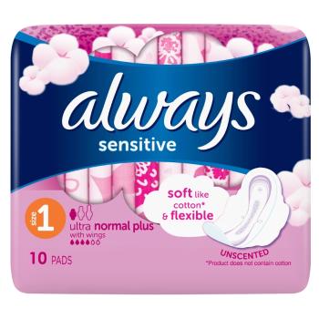 DHV Always Ultra Sensitiv Normal Plus 10 kusov