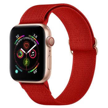 NYLON Remienok Apple Watch 9 / 8 / 7 (41mm) / 6 / SE / 5 / 4 (40mm) / 3 / 2 / 1 (38mm) červený