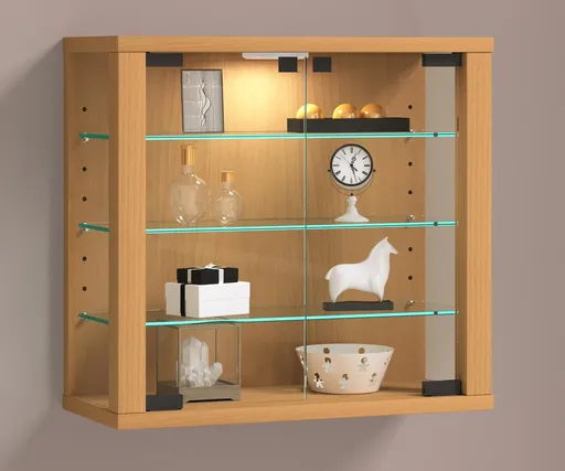 VCM Nástěnná vitrína Vitrosa S, buk