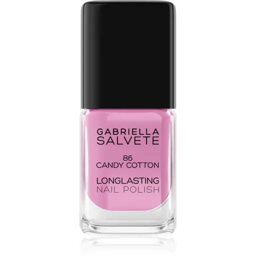 Gabriella Salvete Longlasting Enamel dlhotrvajúci lak na nechty s vysokým leskom odtieň 86 Candy Cotton 11 ml
