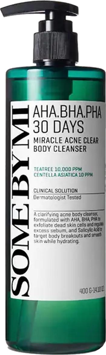 Some By Mi Čistiaci telový gél AHA BHA PHA 30 Days (Miracle Acne Clear Body Cleanser) 400 g