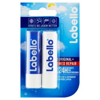 LABELLO Original Care&Med Repair Balzamy na pery 2 x 5,5 ml